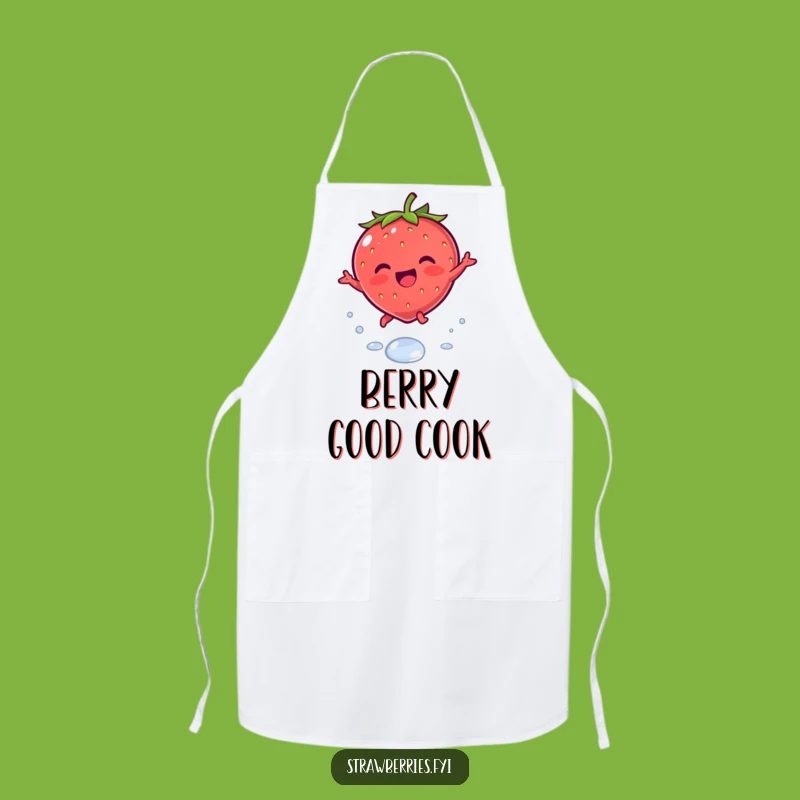 Funny Kawaii Strawberry Baking Apron - Sweeten Your Kitchen