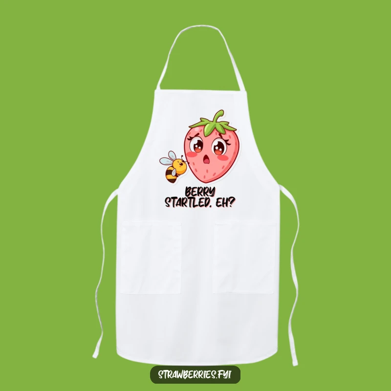 Funny Strawberry Bee Apron - Hilarious Kitchen Surprise Cooking Accessory