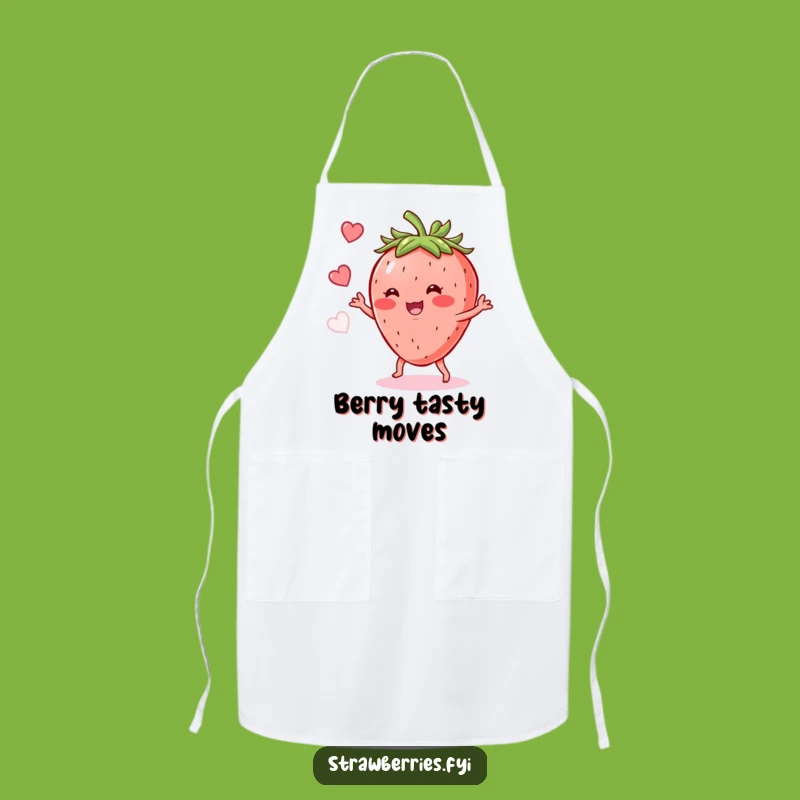Funny Strawberry Shimmy Apron: Kitchen Fun for the Berry Enthusiast