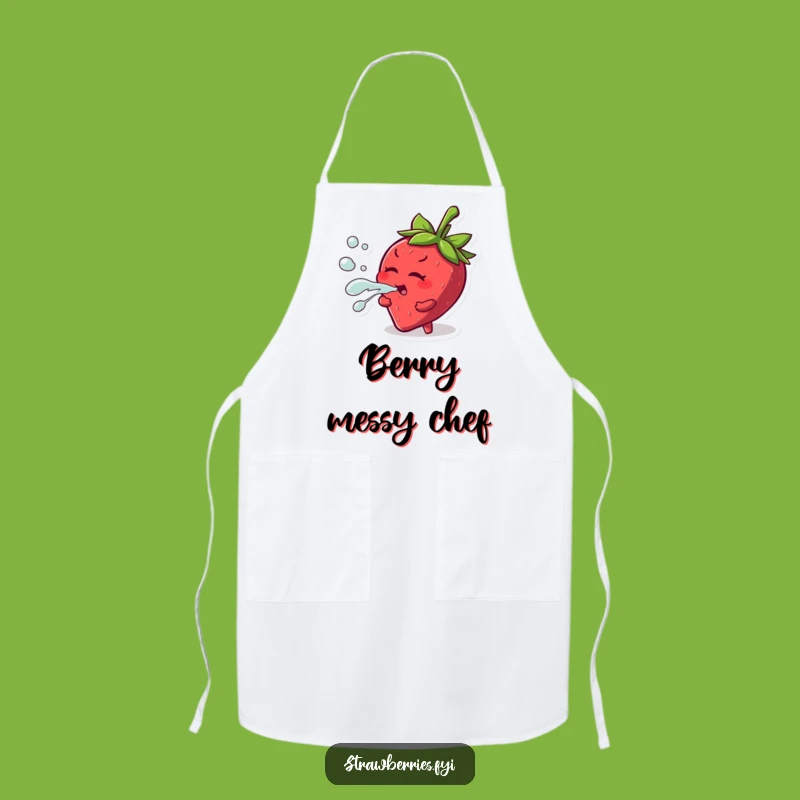 Funny Strawberry Apron: Kitchen Fun, Juice Squirt Style Gift