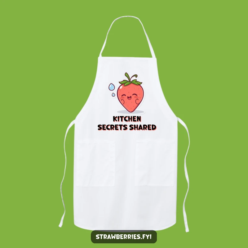 Funny Strawberry Secret Apron: Cook with a Wink and a Smile
