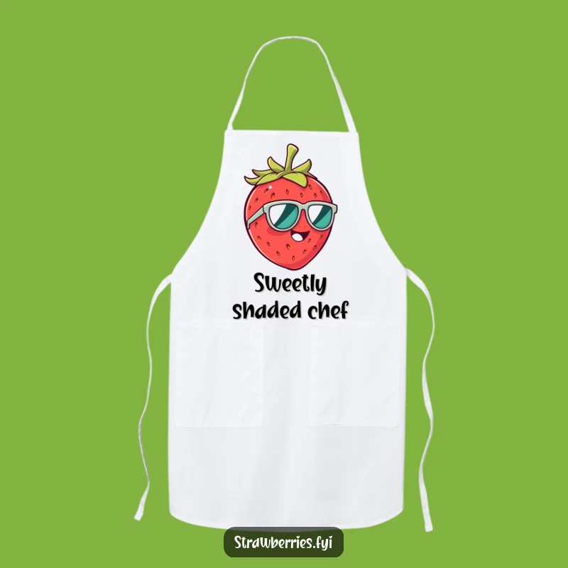 Funny Strawberry Sunglasses Apron: Cook with Giggles and Style!