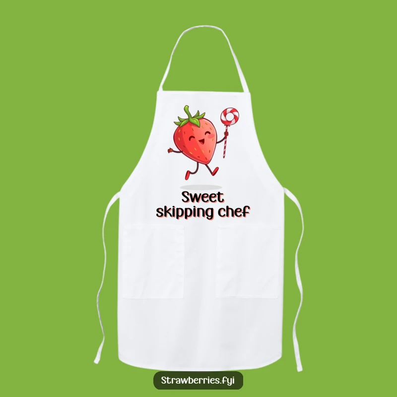 Funny Strawberry Skipping Rope Apron - Cook Up Laughs in the Kitchen