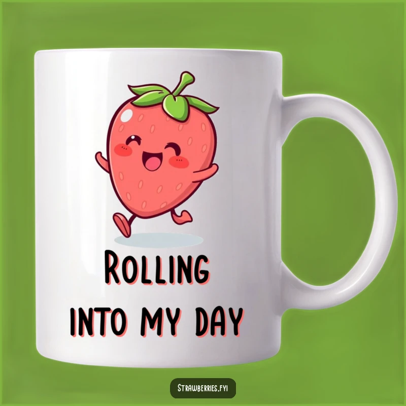 Funny Kawaii Strawberry Roll Mug: Enjoy Glee with Every Sip