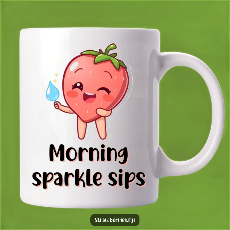 Funny Strawberry Dewdrop Mug: Hydration and Happiness Gift!