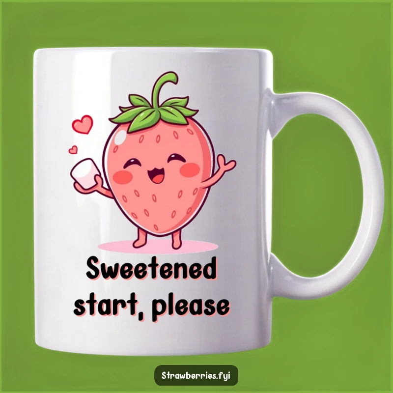 Funny Giggling Strawberry Mug - Sugar Cube Juggling Humor Gift