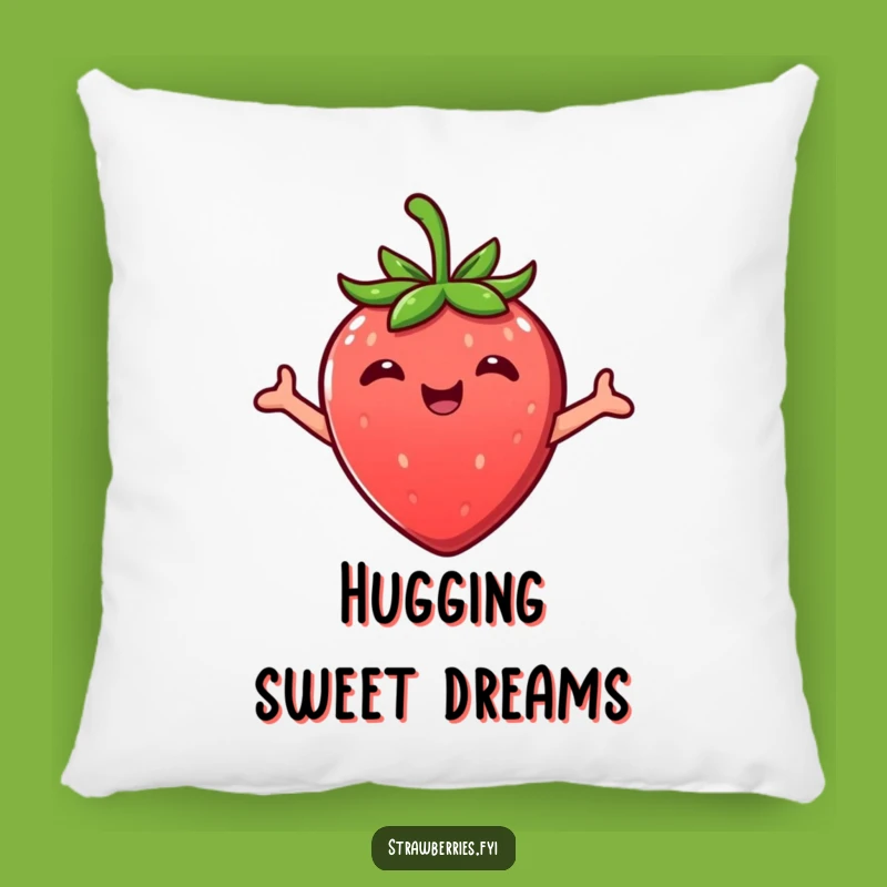 Funny Kawaii Strawberry Embrace Pillow: Huggable Comfort with a Sweet Twist