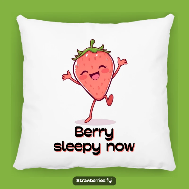 Funny Silly Dance Strawberry Pillow: Cozy Comfort with a Dance Twist