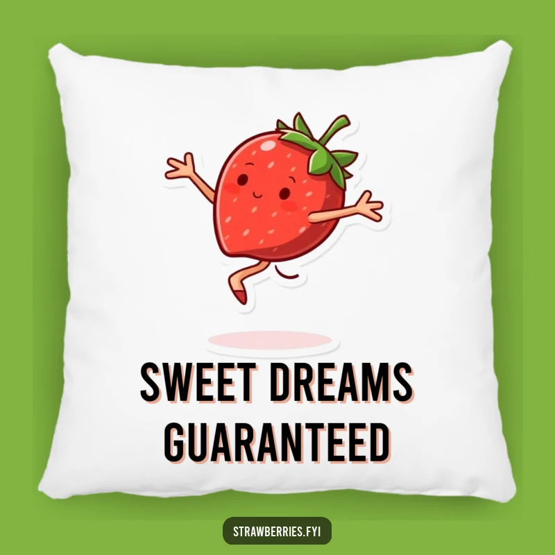 Funny Strawberry Pirouette Pillow: Add a Comfy Dose of Sweetness!