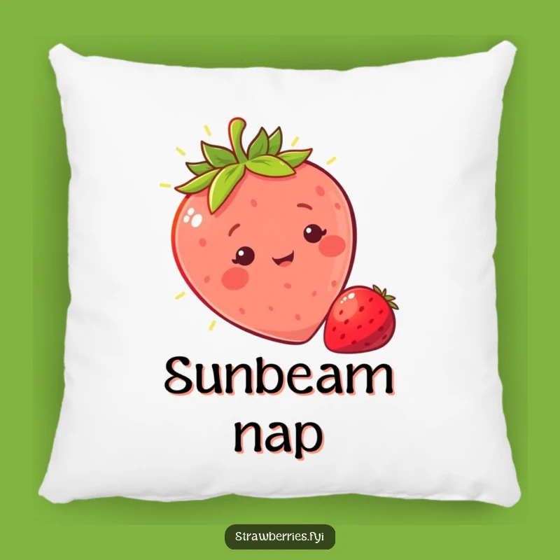 Funny Sunny Strawberry Pillow: Cozy Comfort with Warmth