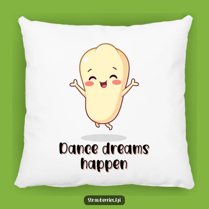 Funny Vanilla Bean Pillow - Cozy Cheerful Flavor Cushion, Hilarious Home Decor