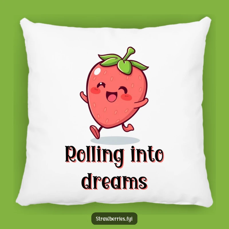 Funny Kawaii Strawberry Roll Pillow: Cozy Comfort with Pure Glee