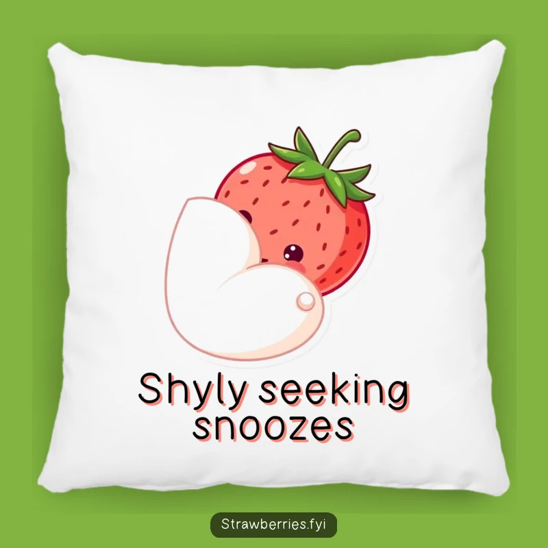 Funny Shy Strawberry Pillow Add Gentle Comfort And Sweet Charm