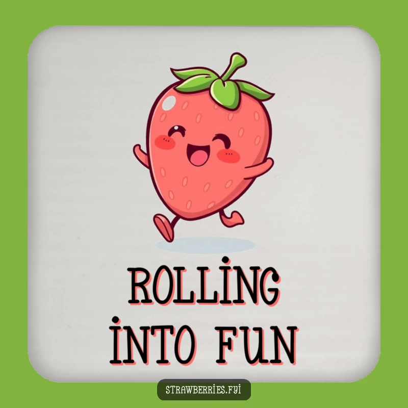 Funny Kawaii Strawberry Roll Coasters: Protect Surfaces with Glee Style