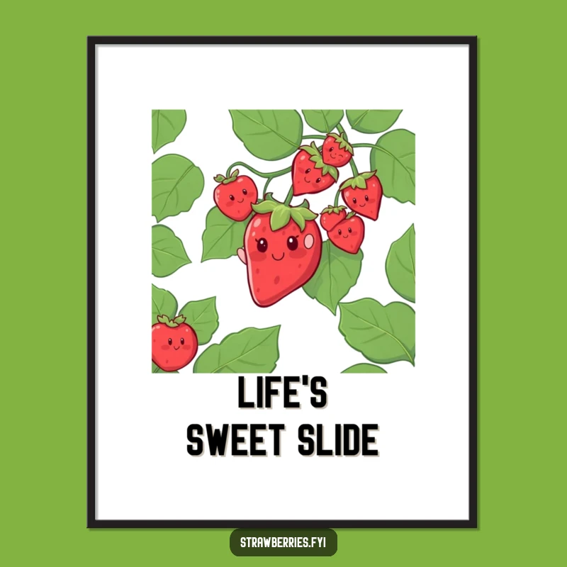 Funny Strawberry Vine Poster: A Thrilling and Hilarious Gift for Walls