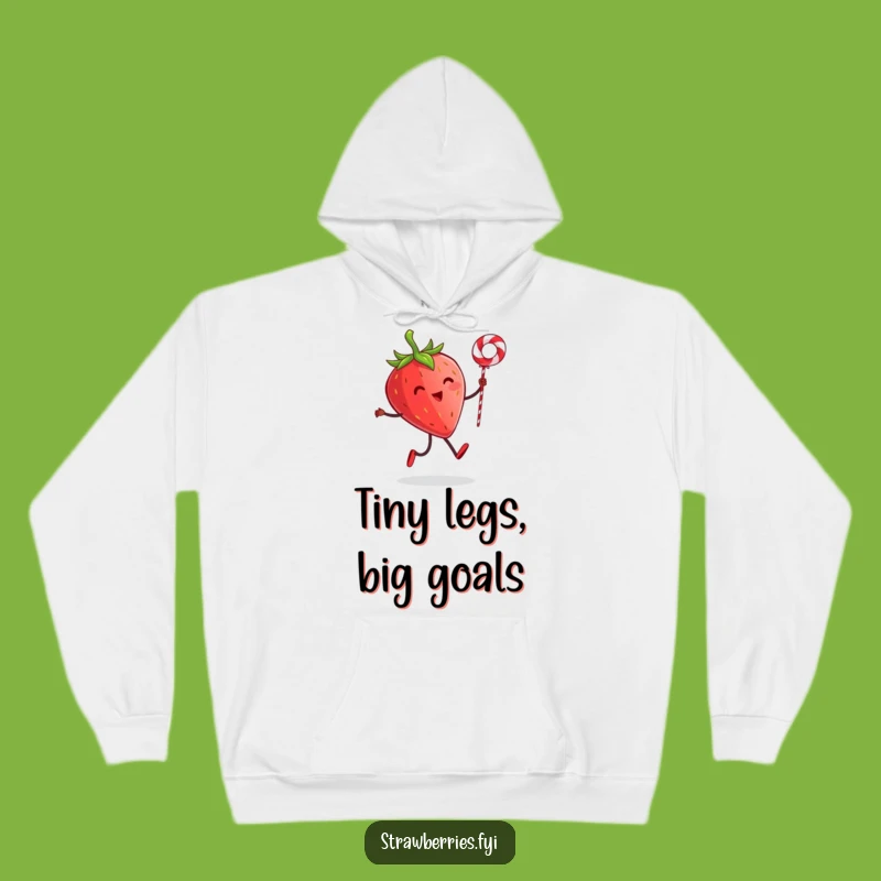 Cozy Funny Strawberry Skipping Rope Hoodie - Warm & Humorous Character Wear