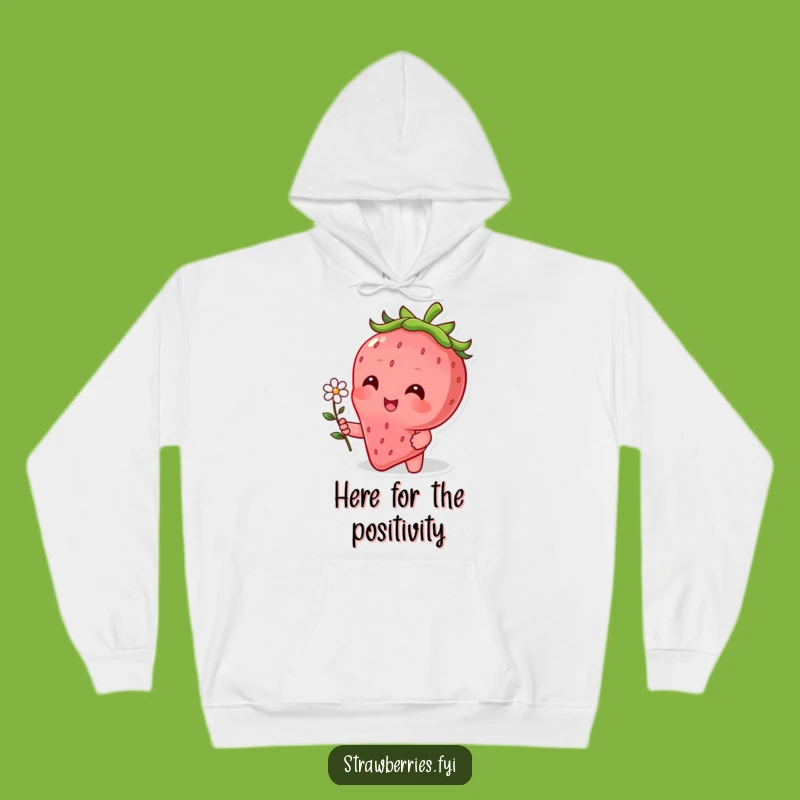 Funny Strawberry Flower Hoodie - Cozy Character Bloom Sweatshirt, Perfect Gift