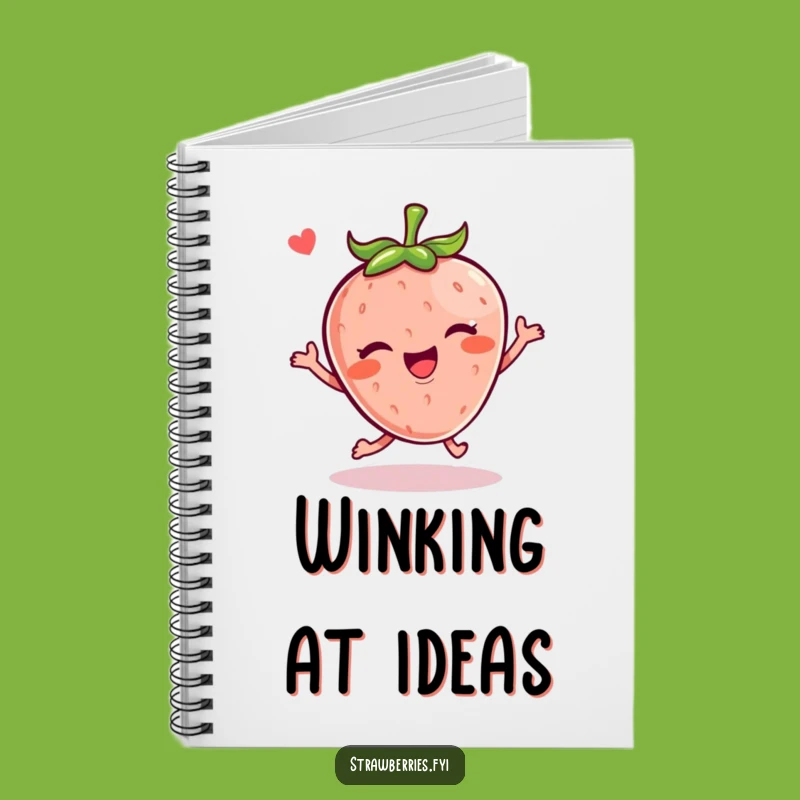 Funny Kawaii Strawberry Hop Notebook: Jot Down Joyful Ideas with a Wink