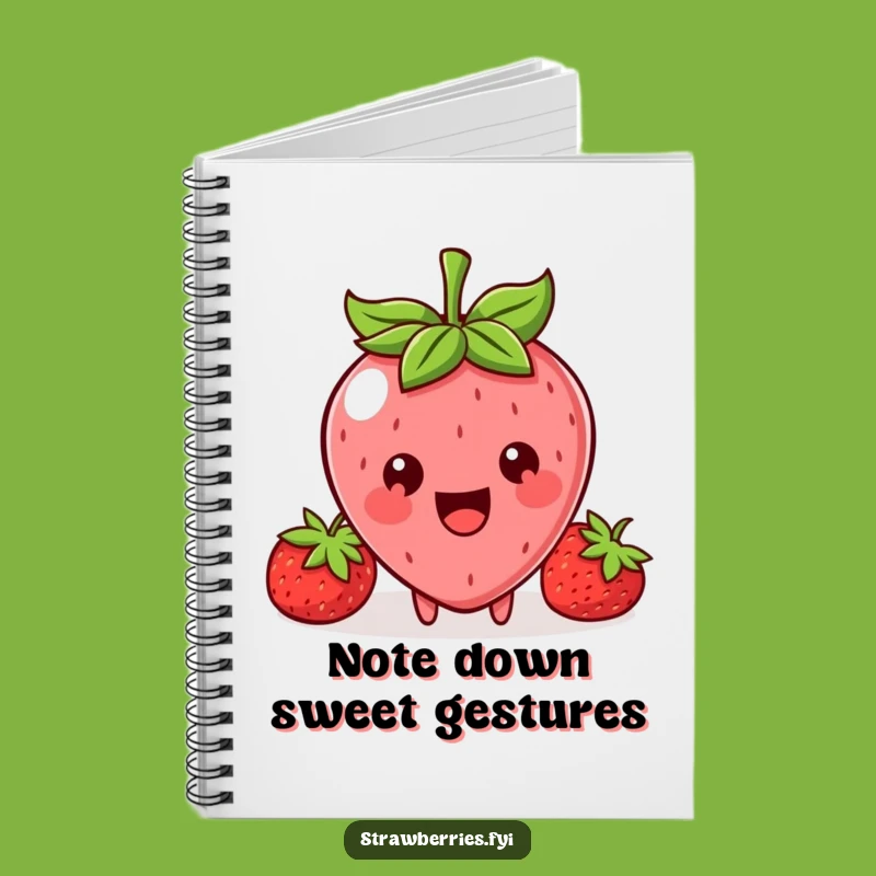 Funny Kawaii Strawberry Sharing Notebook: Jot Down Kind Berry Ideas Gift