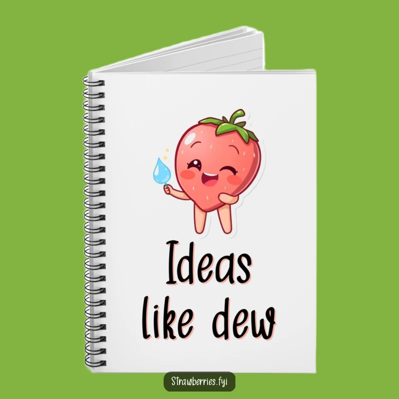 Funny Strawberry Dewdrop Notebook: Jot Down Happy Thoughts!