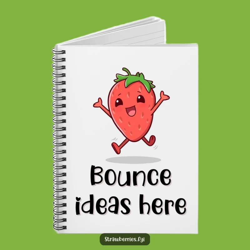 Funny Strawberry Hop Notebook: Jot Down Energetic Ideas