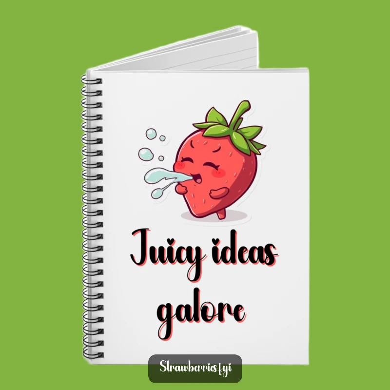 Funny Strawberry Notebook: Juicy Ideas, Playful Notes Gift
