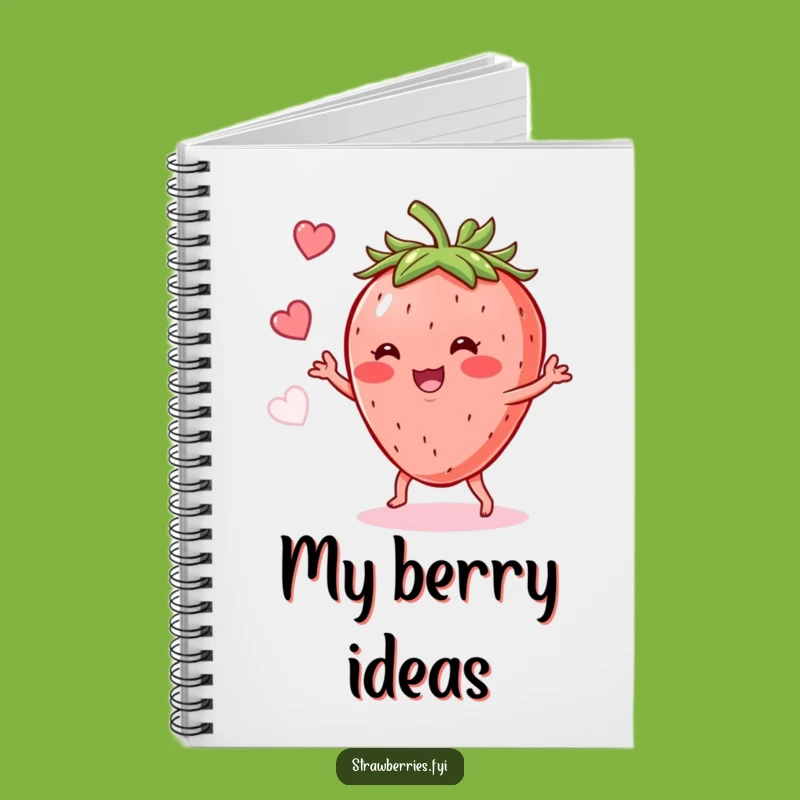 Funny Strawberry Shimmy Notebook: Journal Your Sweetest Thoughts