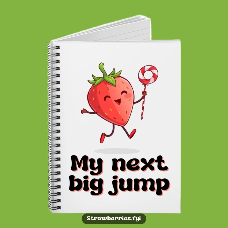 Funny Strawberry Skipping Rope Notebook - Jot Down Ideas with Joyful Flair