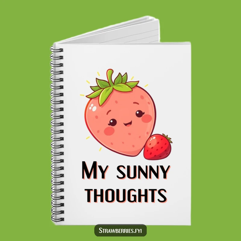 Funny Sunny Strawberry Notebook: Journal Your Bright Ideas