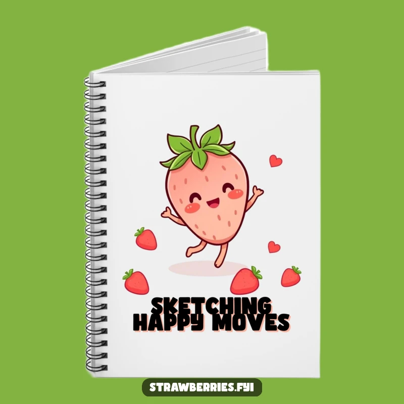 Funny Kawaii Strawberry Dance Notebook: Jot Down Rhythmic Berry Ideas Gift