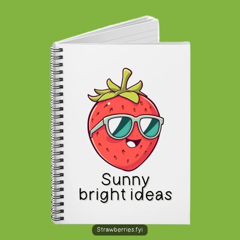 Funny Strawberry Sunglasses Notebook: Jot Down Giggles and Ideas!