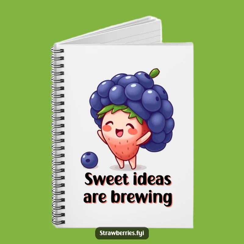 Funny Strawberry Notebook: Jot Down Ideas with Hilarious Fruit Art