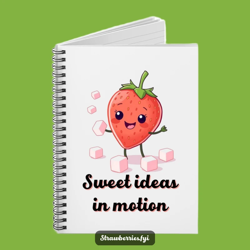 Funny Kawaii Strawberry Juggling Notebook: Sweet Notes, Perfect Funny Gift!