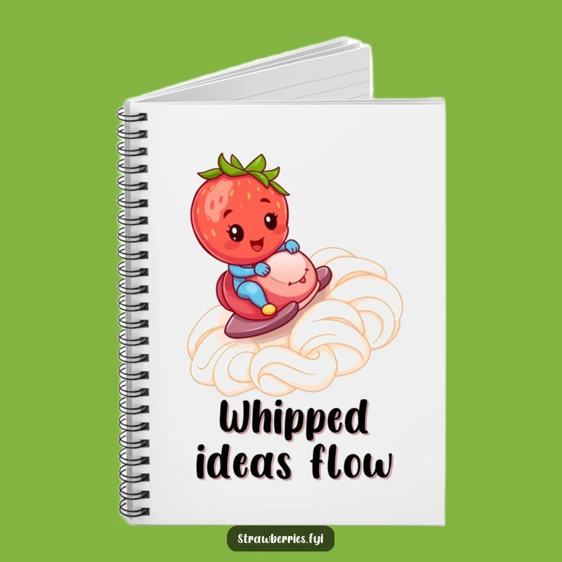 Funny Strawberry Notebook: Whipped Cream Ramp Journal - Hilarious Sweet Ideas!