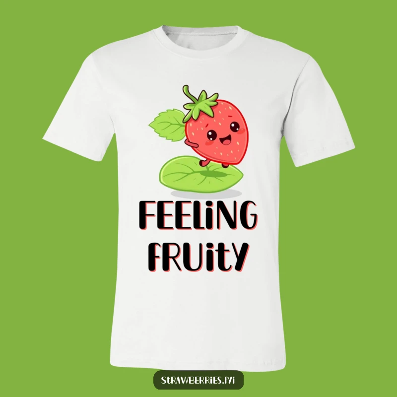 Funny Bouncy Strawberry T-Shirt: Wear Your Energy with a Smile