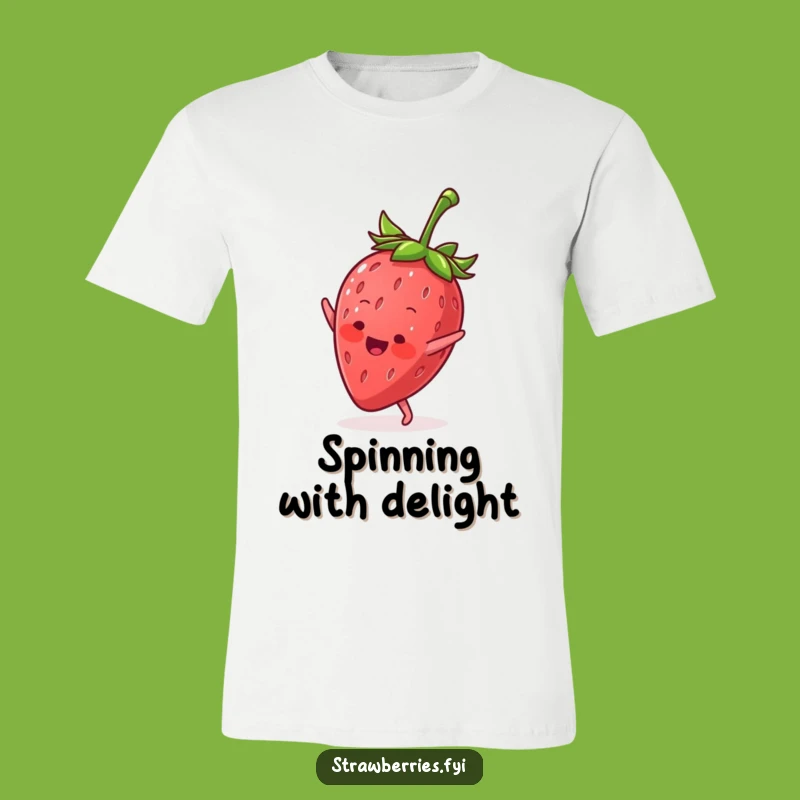 Funny Cartwheel Strawberry T-Shirt: Show Off Your Energetic Side!