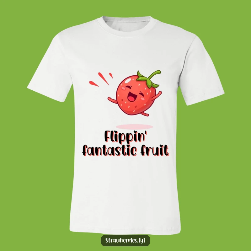 Funny Giddy Strawberry T-Shirt - Show Off Your Cartwheel Spirit!