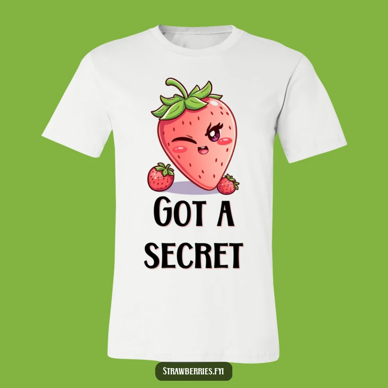 Funny Strawberry Wink T-Shirt: Wear Your Mischief!