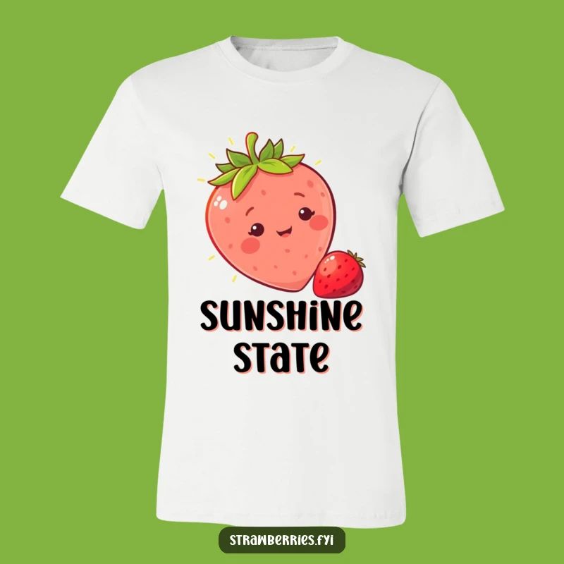 Funny Sunny Strawberry T-Shirt: Wear Your Brightest Smile