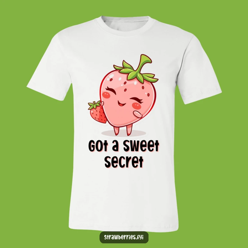 Funny Winking Strawberry T-Shirt: Wear Your Playful Side Proudly!