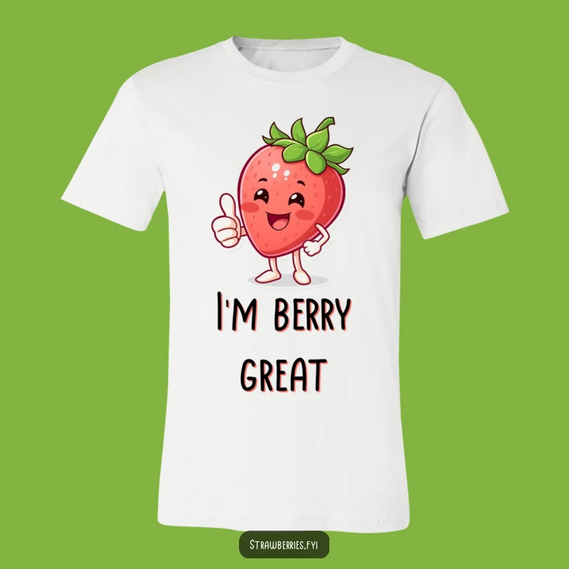 Funny Thumbs Up Strawberry T-Shirt: Show Your Approval in Style!