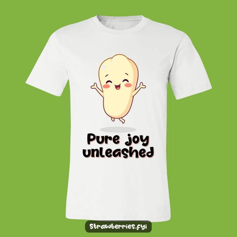 Funny Vanilla Bean Happy Dance T-Shirt - Cheerful Flavor Graphic Tee