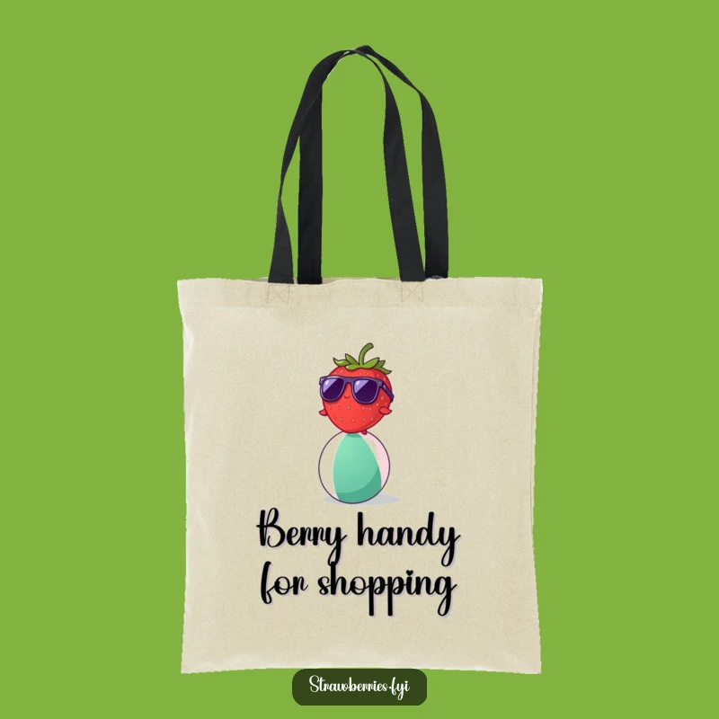 Funny Strawberry Beach Ball Tote Bag: Carry Your Laughs with This Summer Accessory