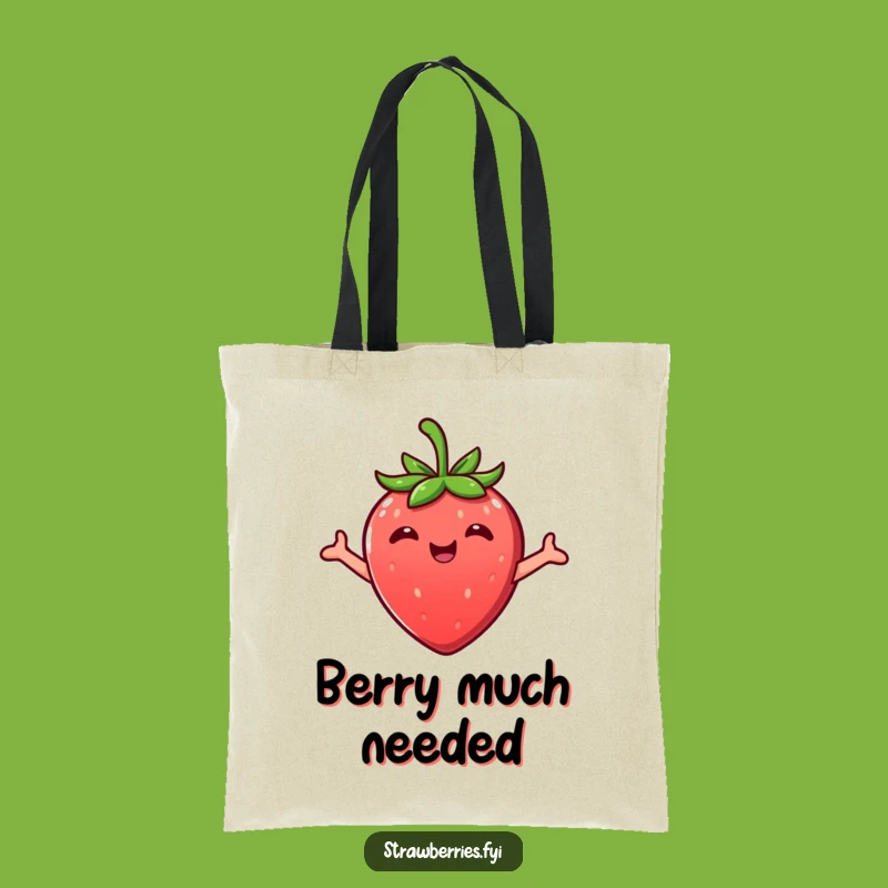 Funny Kawaii Strawberry Hug Tote Bag: Carry Your Essentials with Sweetness