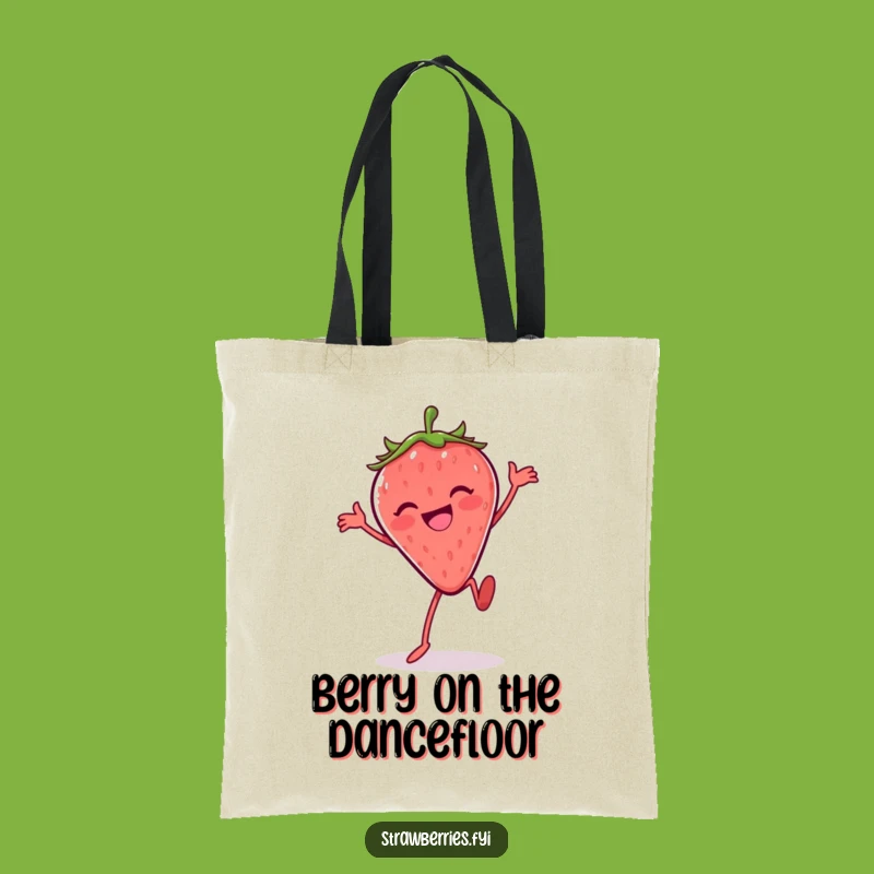 Funny Silly Dance Strawberry Tote Bag: Carry Your Fun Moves!
