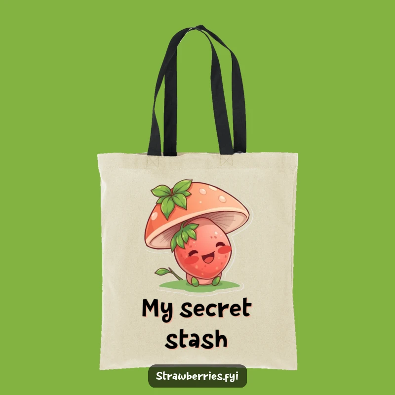 Funny Strawberry Mushroom Tote Bag: Carry Your Essentials with Playful Charm