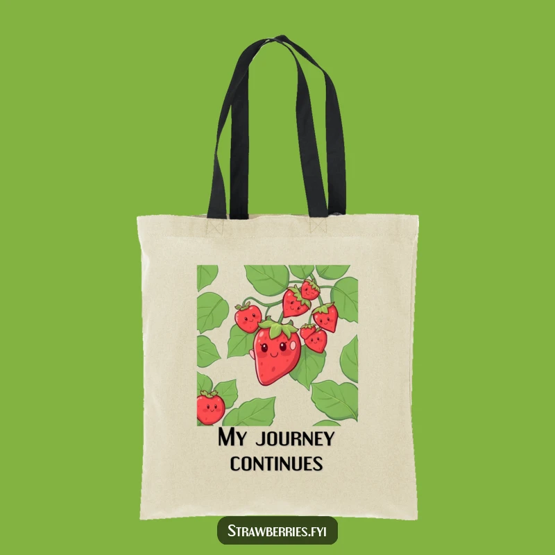 Adventurous Funny Strawberry Vine Tote Bag: Ideal Gift for Explorers